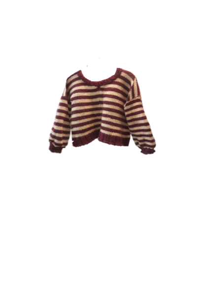 thick purple sweater