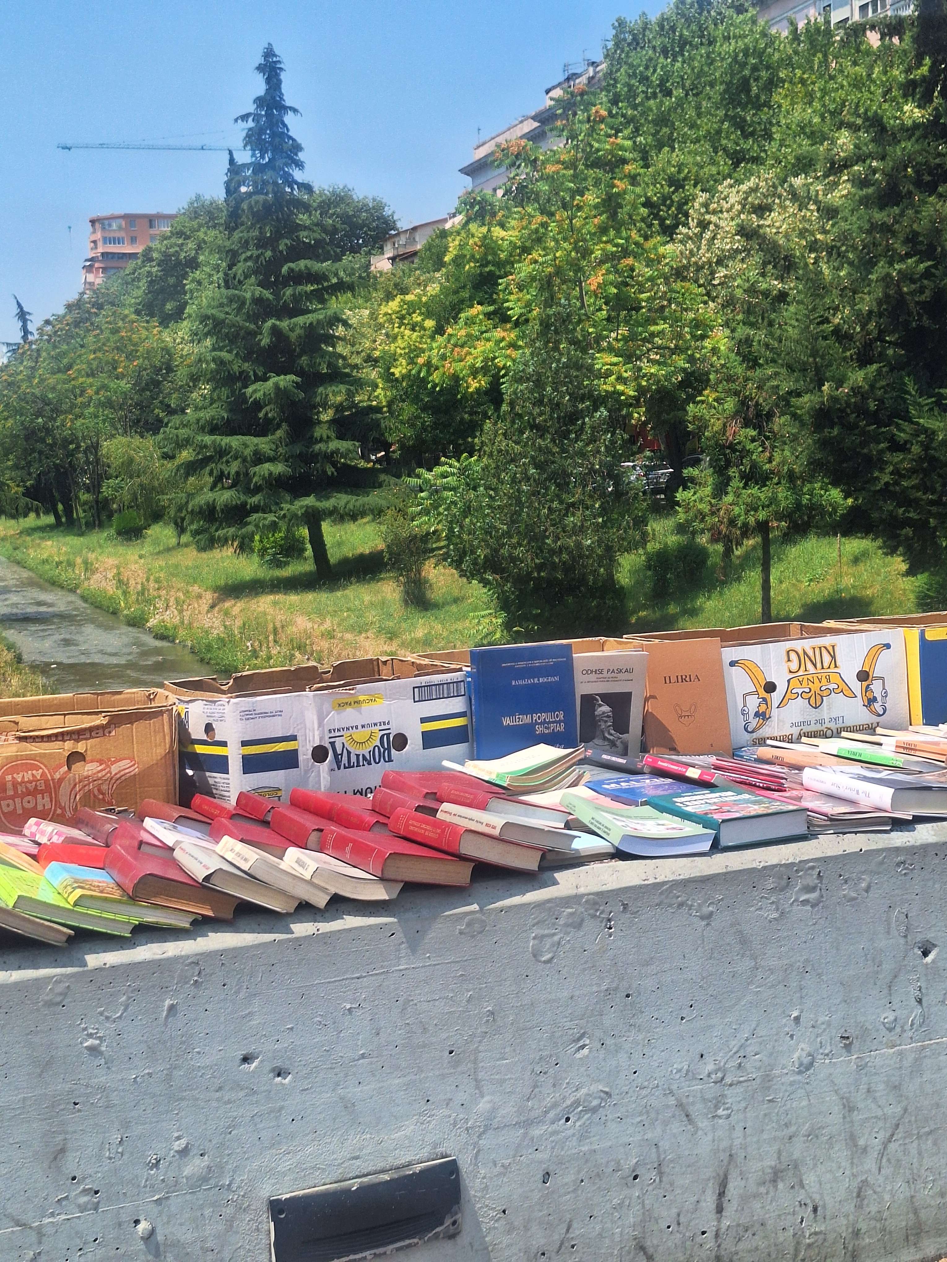 Picture i took of the books in tirana