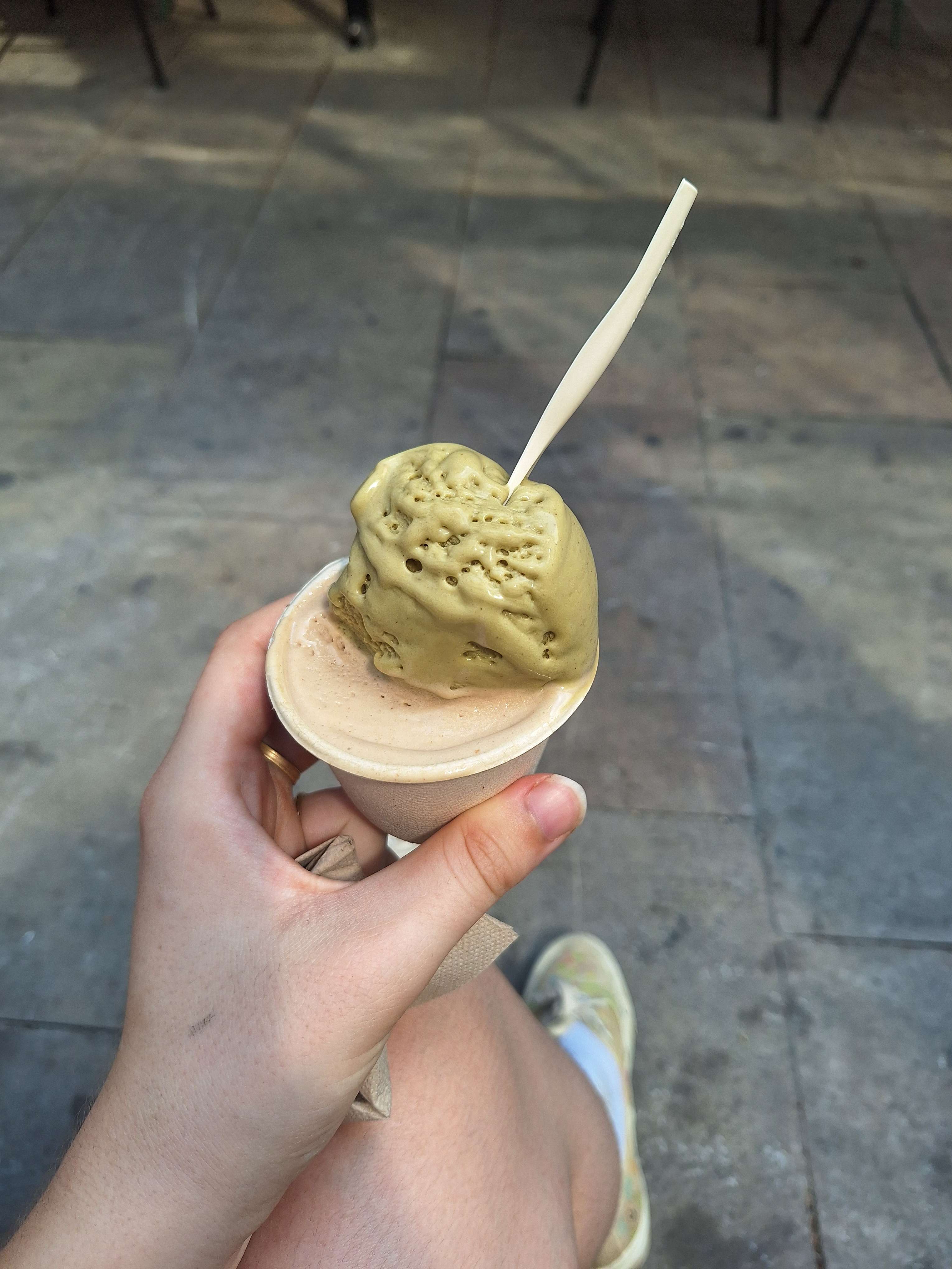 ice cream I had in barcelona